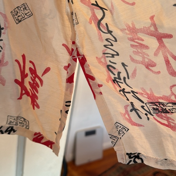 CHICOS silk/linen button down Japanese size 3 / L - Picture 4 of 4